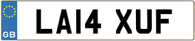 Trailer License Plate